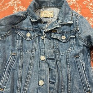 Girls Ralph Lauren logo denim jacket